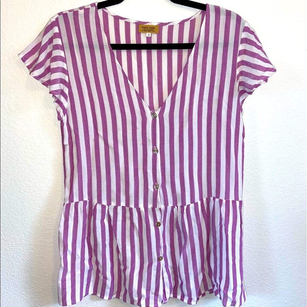 Piko Peplum Top